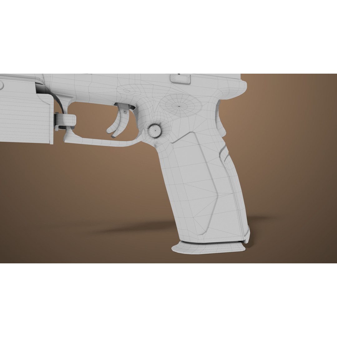 Pistol 06 3D Model – Low Poly Game-Ready PBR Asset for Unity & UE - View 47