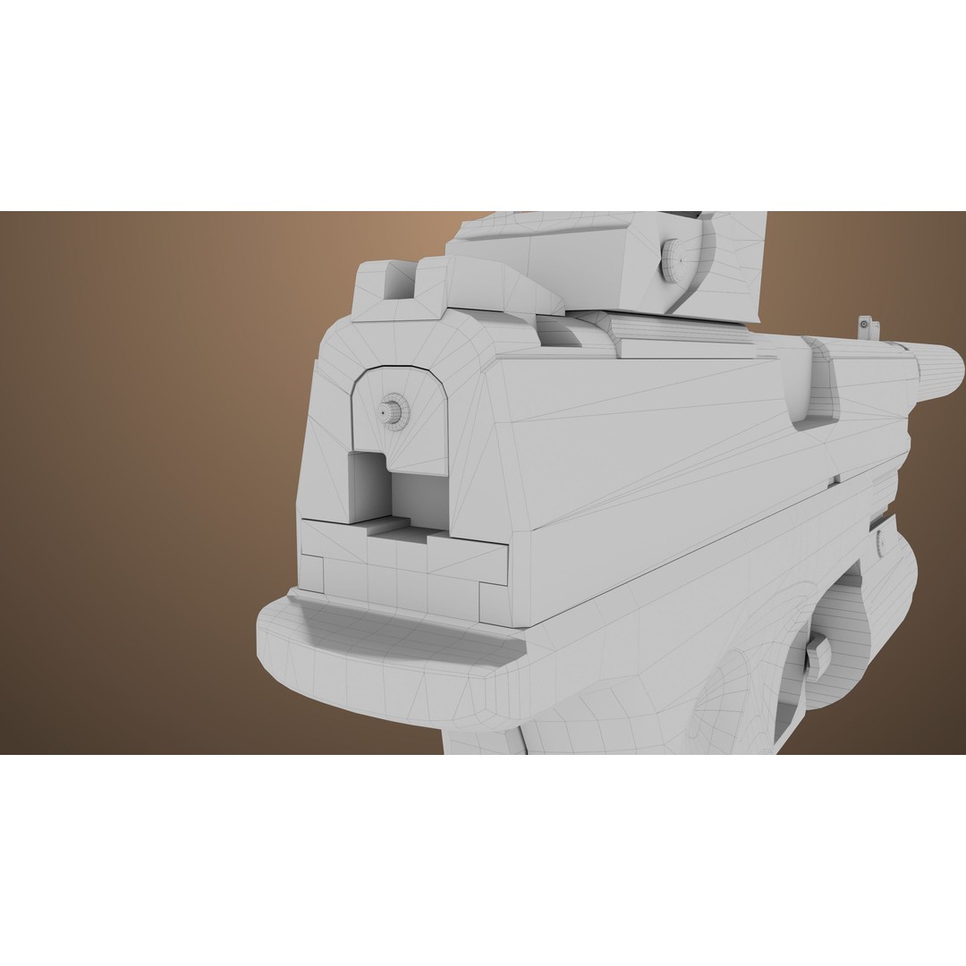 Pistol 06 3D Model – Low Poly Game-Ready PBR Asset for Unity & UE - View 49
