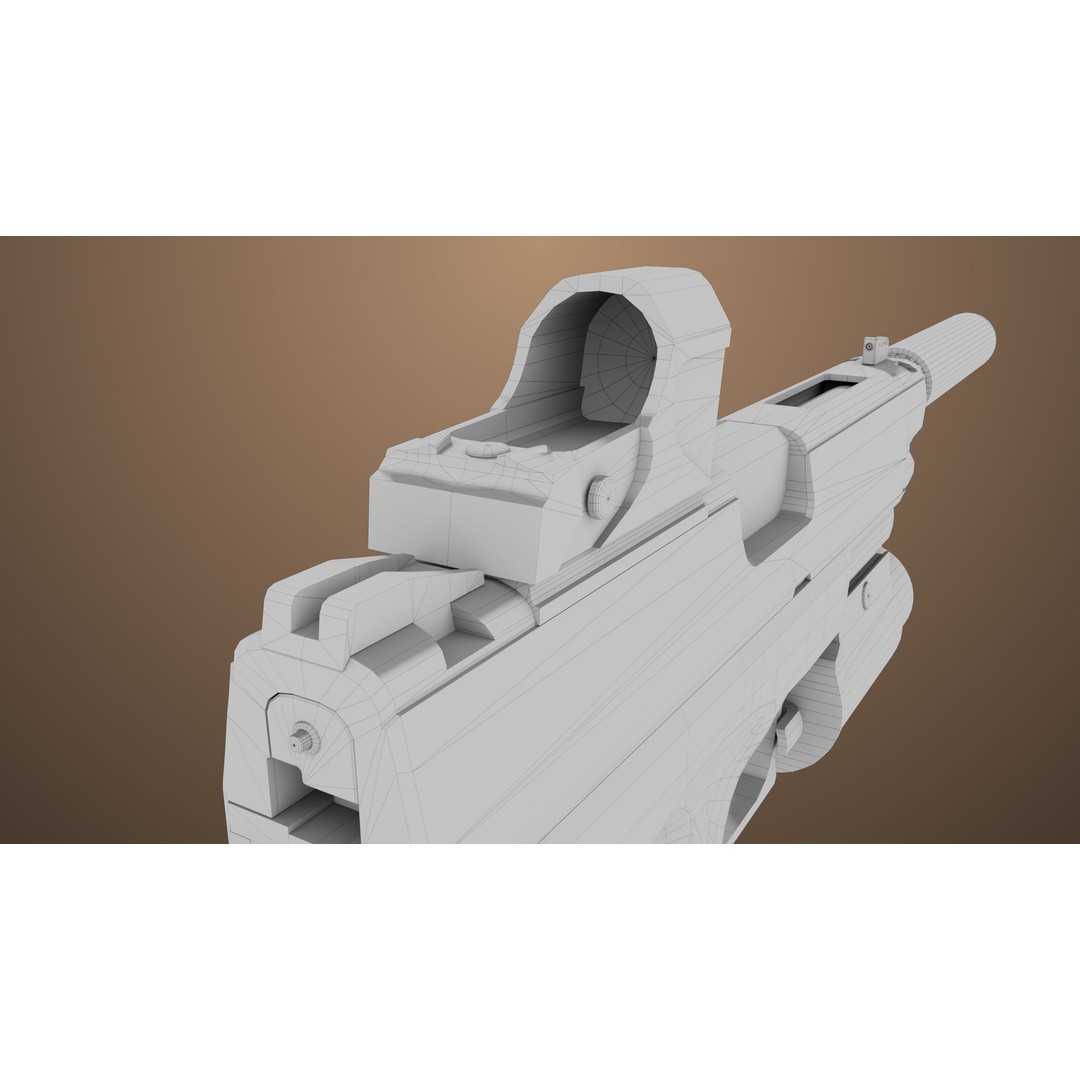 Pistol 06 3D Model – Low Poly Game-Ready PBR Asset for Unity & UE - View 50
