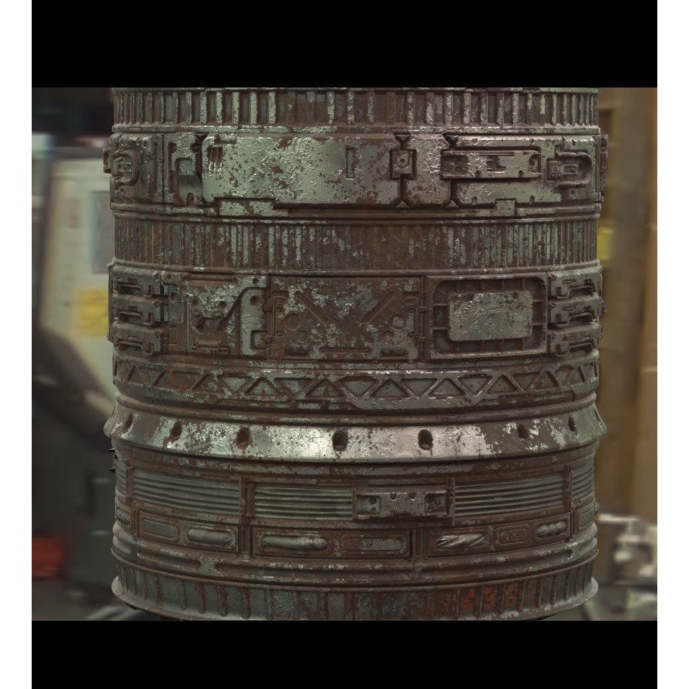 Sci-Fi Trim Sheet Textures 3D Model – PBR Textures for Spaceships - View 8