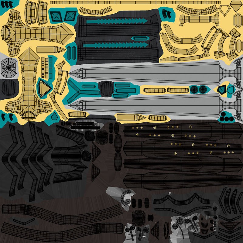 Fantasy Sword 3D Model – Low Poly Game-Ready Asset for Unity & UE