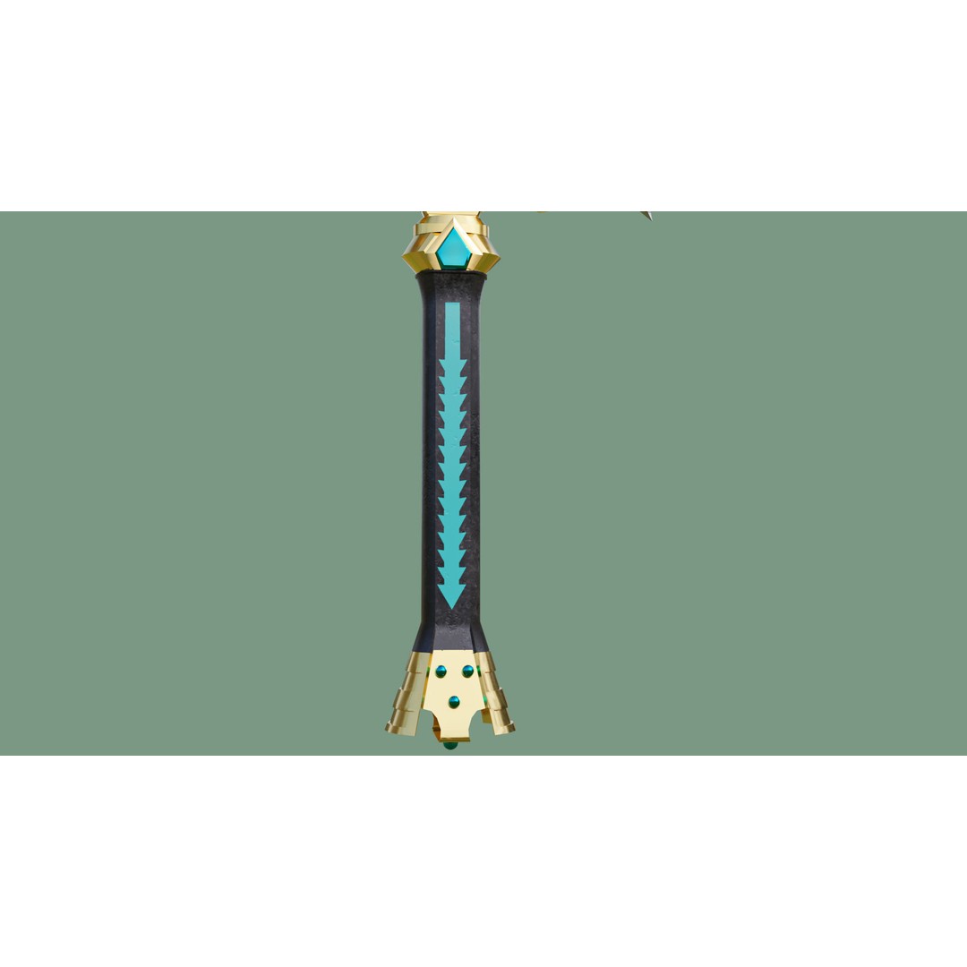 Fantasy Sword 3D Model – Low Poly Game-Ready Asset for Unity & UE - View 11