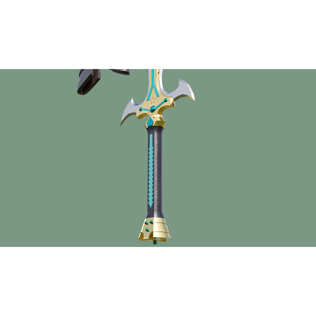 Fantasy Sword 3D Model – Low Poly Game-Ready Asset for Unity & UE - View 12
