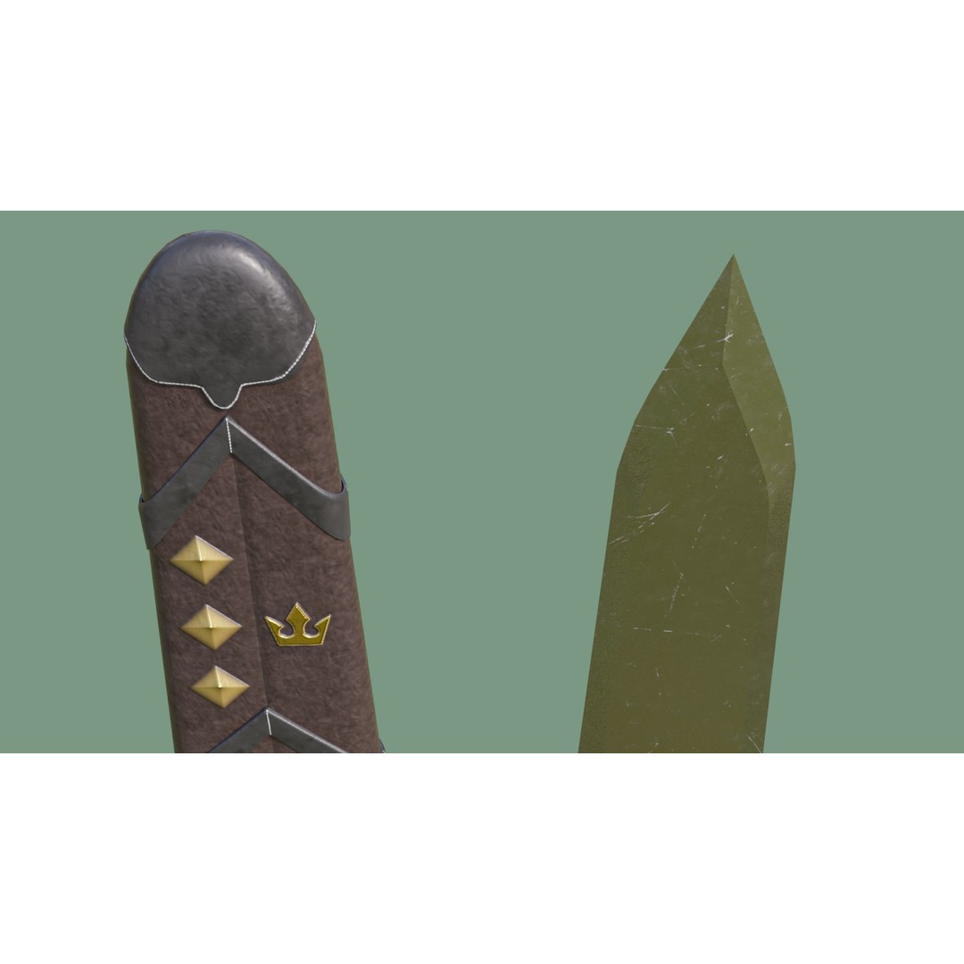 Fantasy Sword 3D Model – Low Poly Game-Ready Asset for Unity & UE - View 21