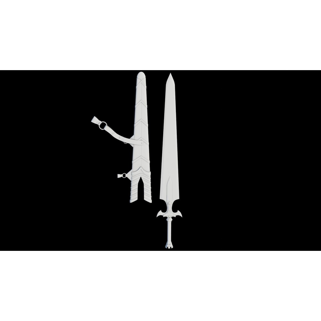 Fantasy Sword 3D Model – Low Poly Game-Ready Asset for Unity & UE - View 25