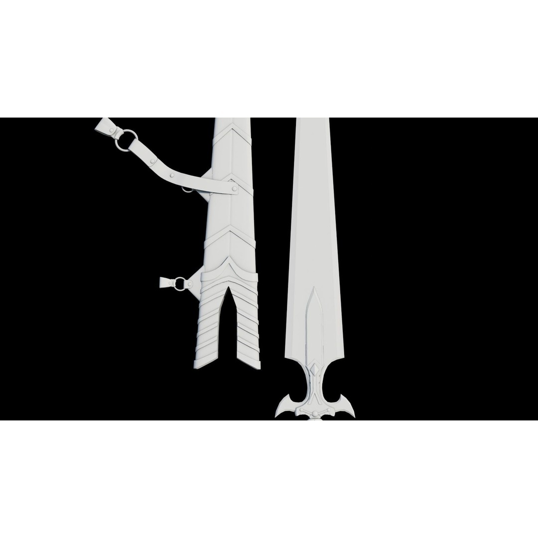 Fantasy Sword 3D Model – Low Poly Game-Ready Asset for Unity & UE - View 27
