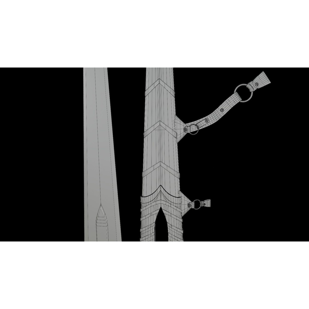 Fantasy Sword 3D Model – Low Poly Game-Ready Asset for Unity & UE - View 29