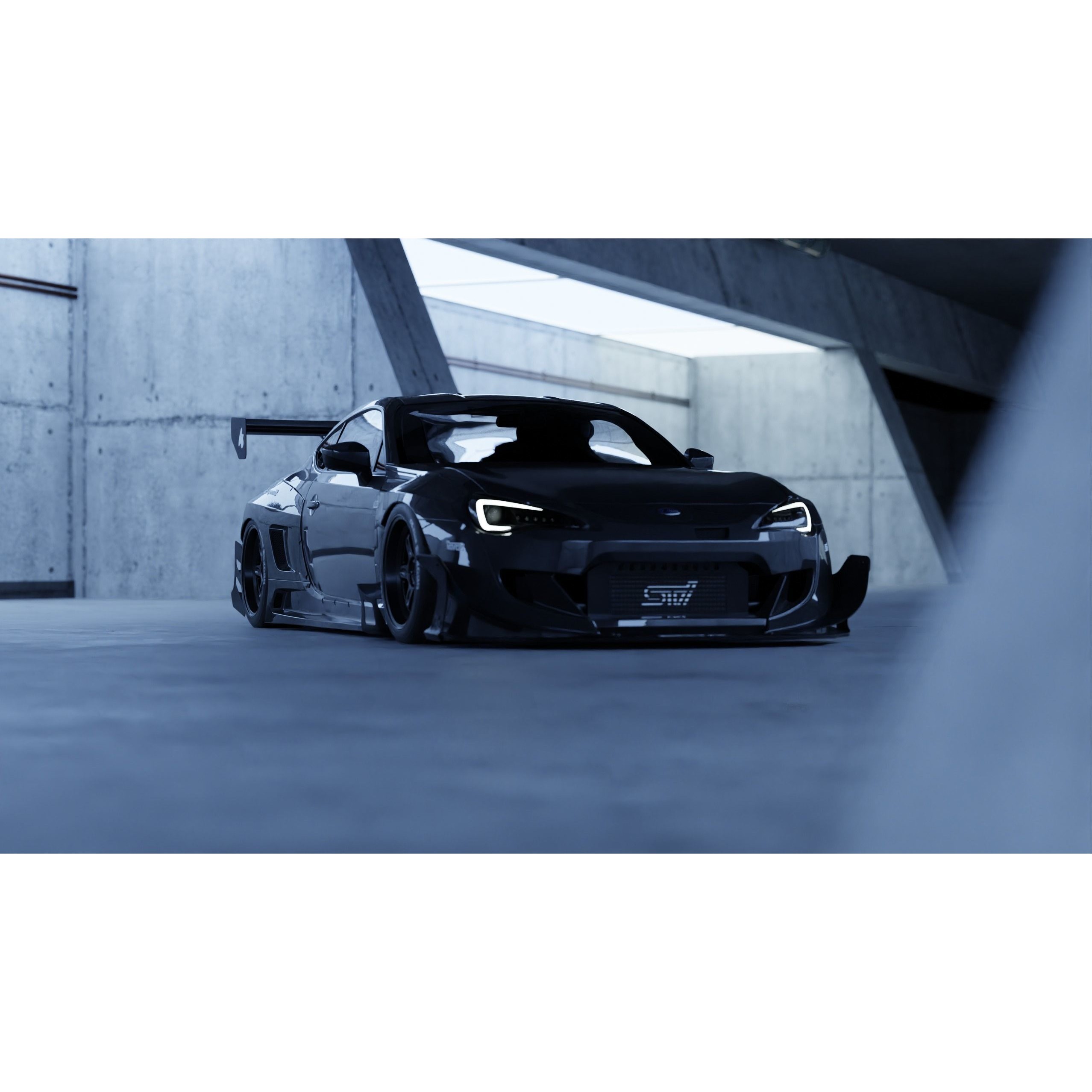 Car Lighting Scene - Game-Ready 3D Model - View 11