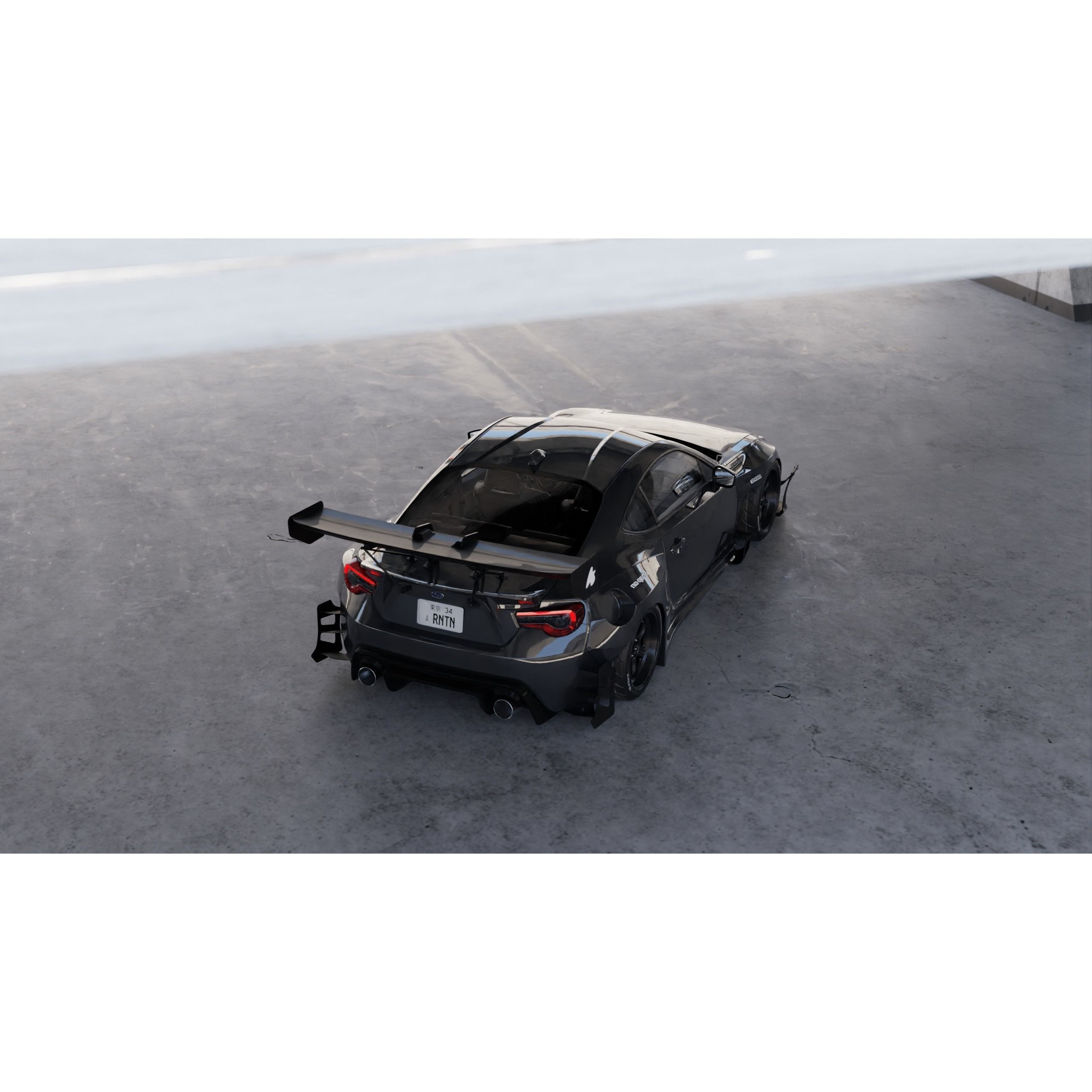 Car Lighting Scene - Game-Ready 3D Model - View 14