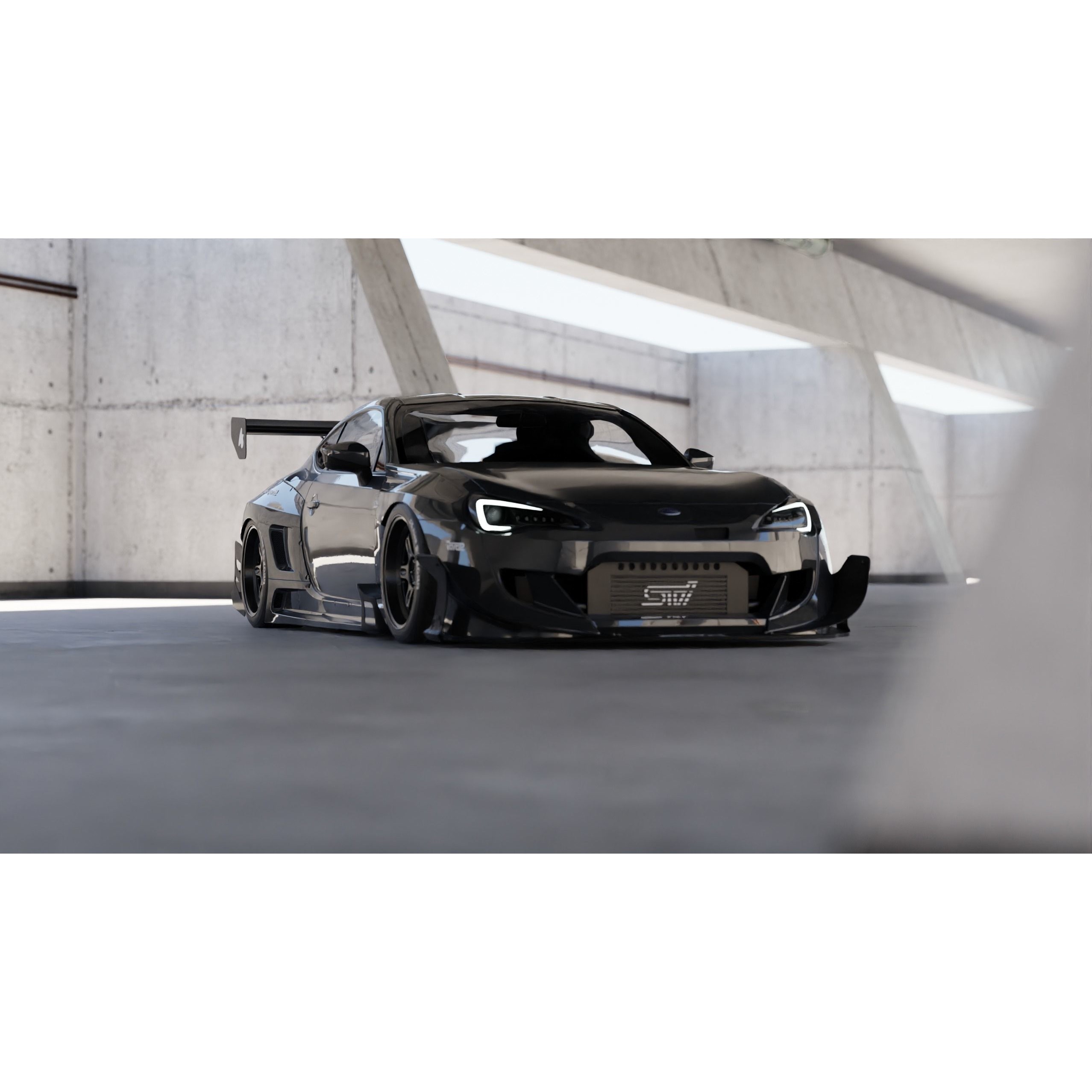 Car Lighting Scene - Game-Ready 3D Model - View 5