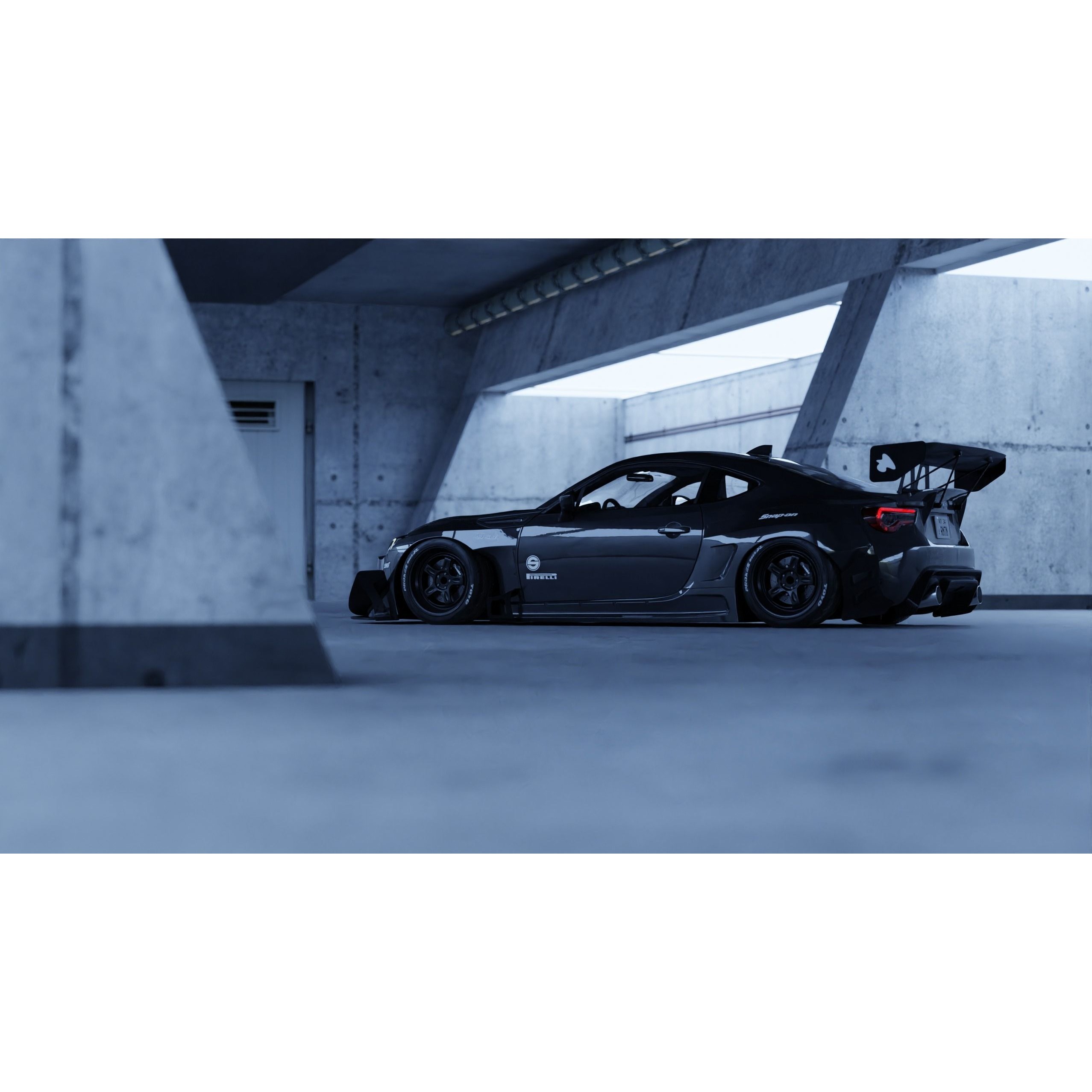 Car Lighting Scene - Game-Ready 3D Model - View 8