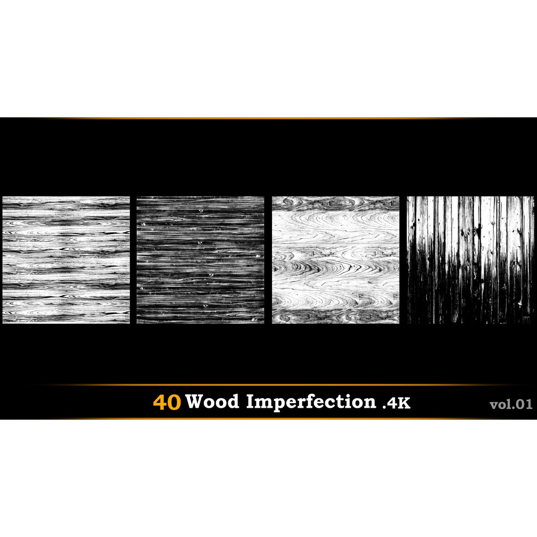 40 Wood Imperfection Textures 3D Model – 4K Natural Textures, PNG - View 10