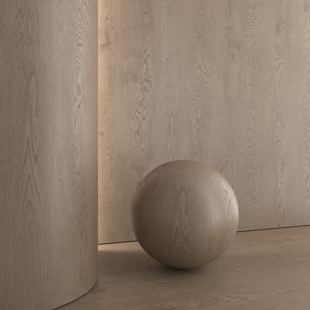 Oak Wood Materials 3D Model – PBR Textures, High-Resolution Formats - View 8