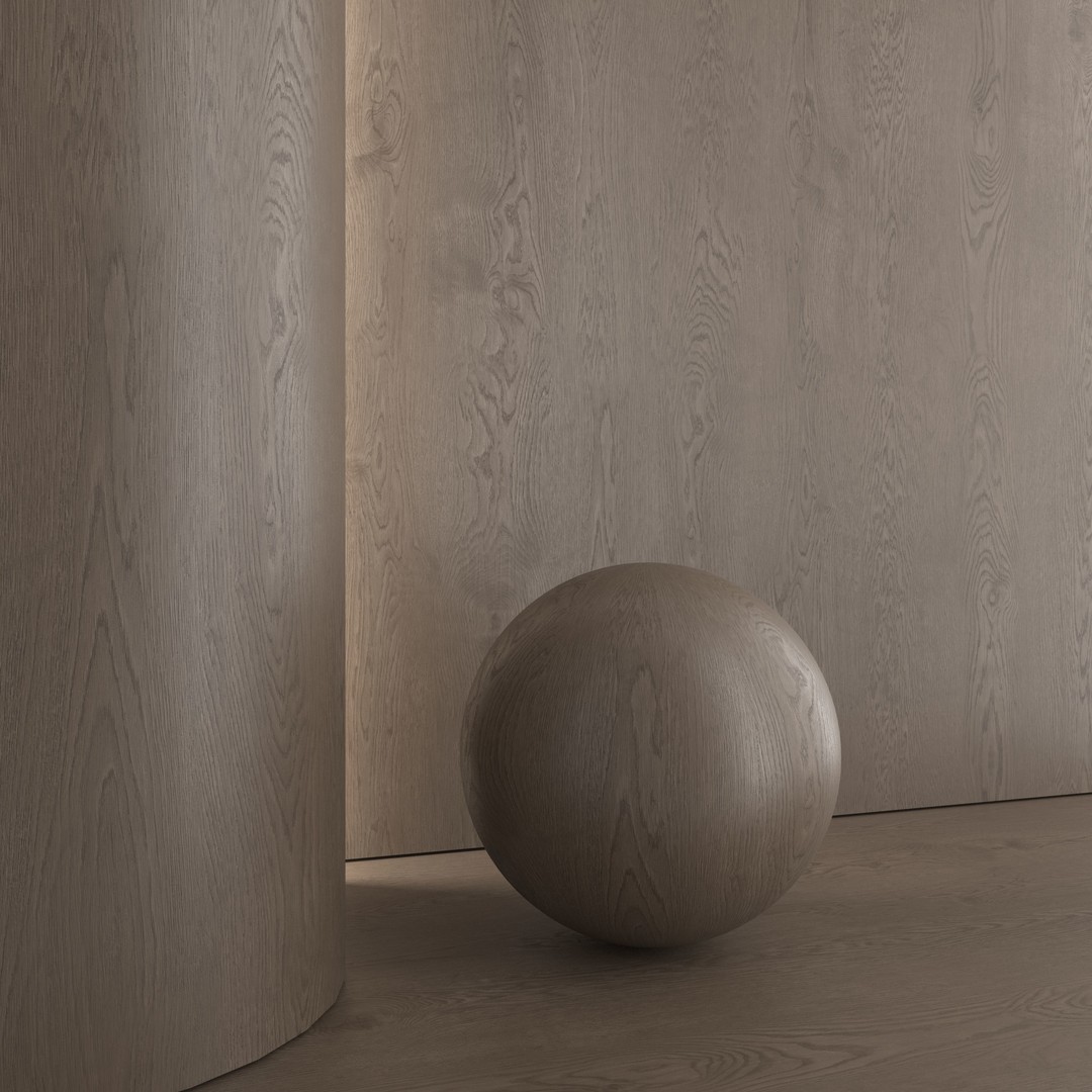 Oak Wood Materials 3D Model – PBR Textures, High-Resolution Formats - View 9