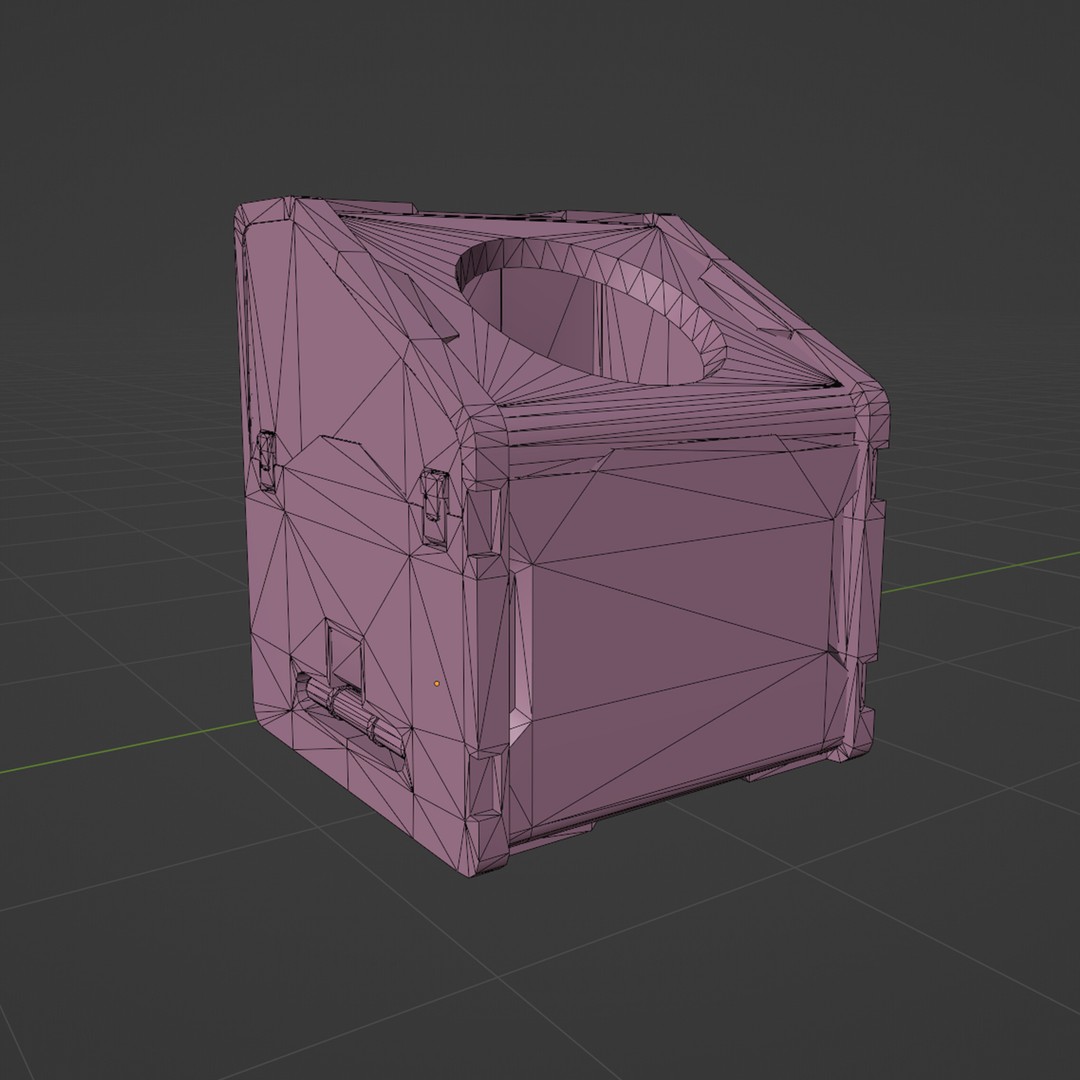 Sci-Fi Roof Vent Props 3D Model – Modular Low Poly Game Asset, FBX