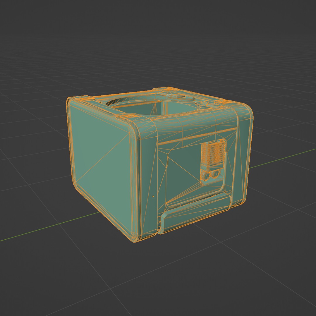 Sci-Fi Roof Vent Props 3D Model – Modular Low Poly Game Asset, FBX - View 14