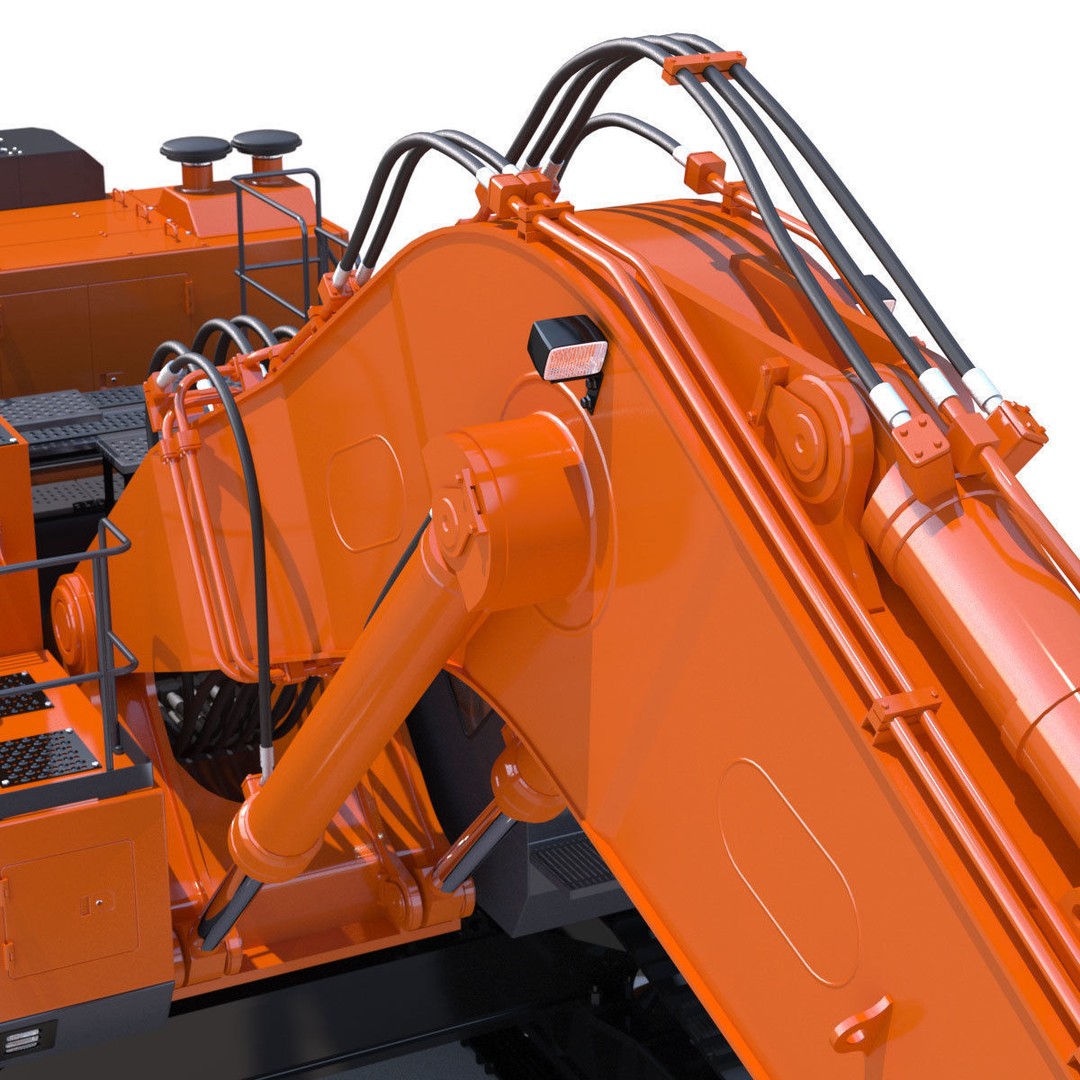 Excavator Hitachi EX1200-7 3D Model – High Poly Game Asset, FBX