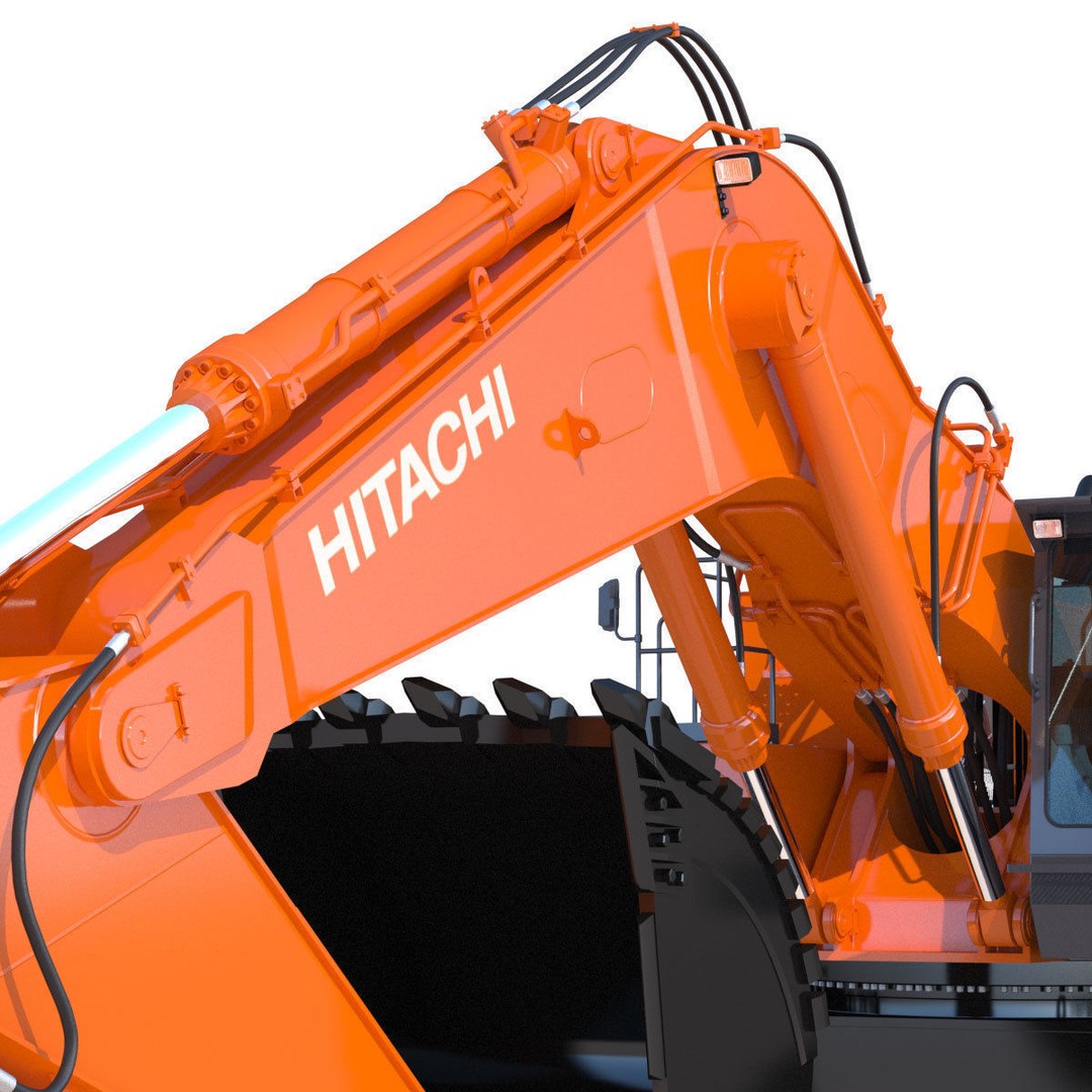 Excavator Hitachi EX1200-7 3D Model – High Poly Game Asset, FBX - View 18