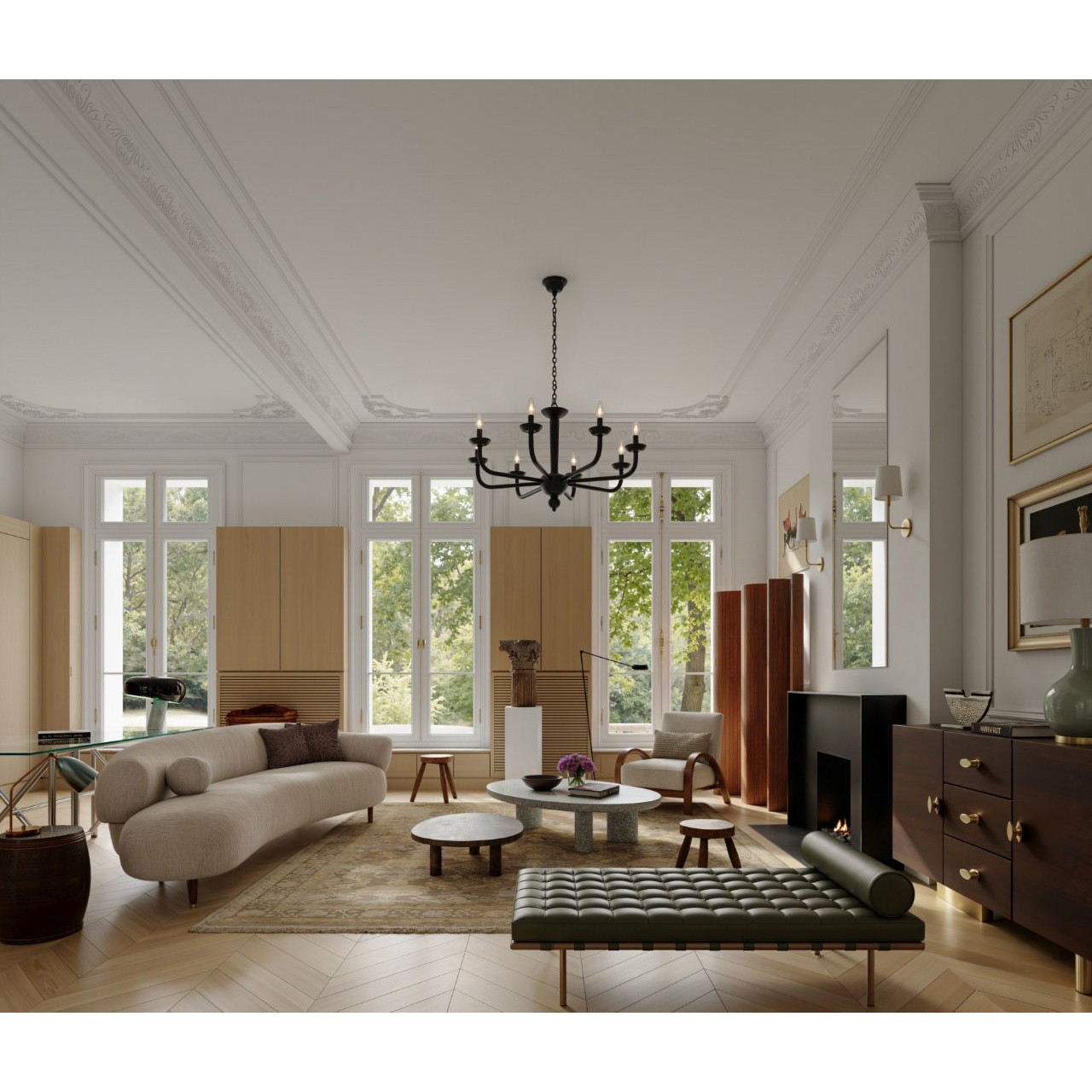 Living Room - Fully Textured 3D Model - View 7
