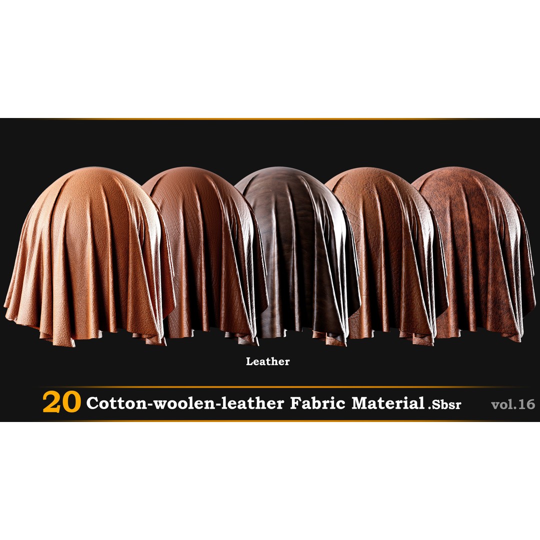 Checkered Fabric Material 3D Model – Cotton, Leather, Wool, SBSR - View 3