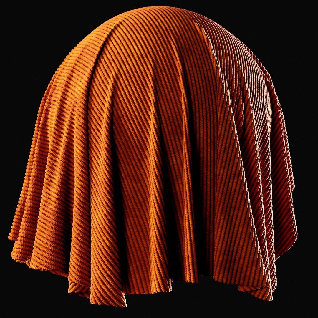 Checkered Fabric Material 3D Model – Cotton, Leather, Wool, SBSR - View 9