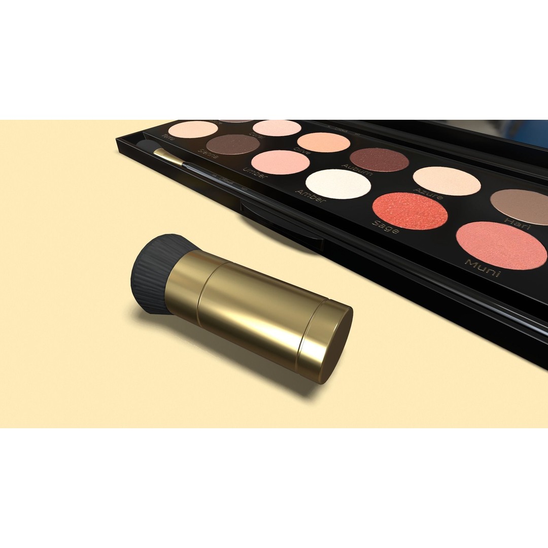 Cosmetic Kit 3D Model – Low Poly Beauty Asset with Bag, FBX - View 11