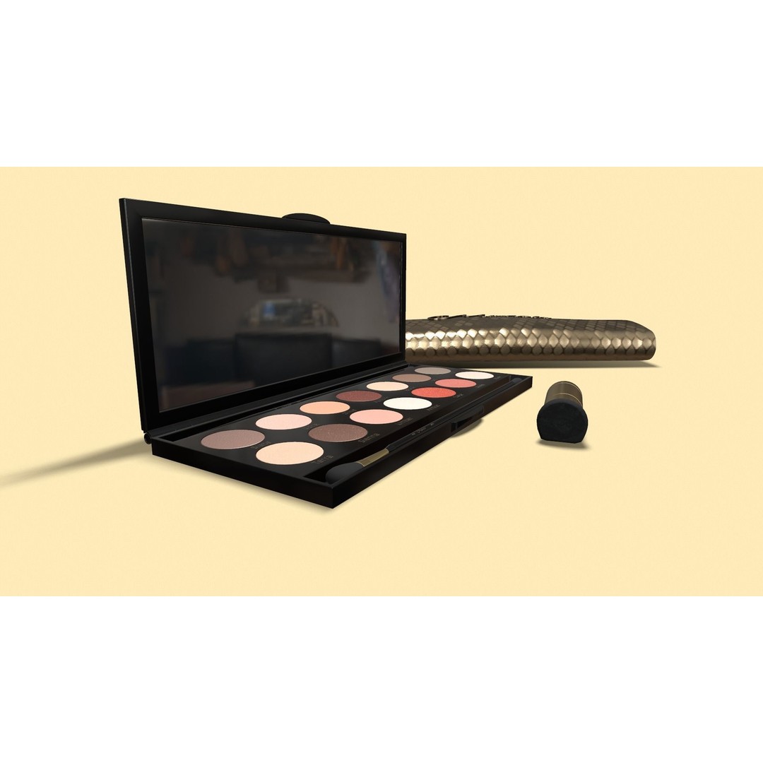 Cosmetic Kit 3D Model – Low Poly Beauty Asset with Bag, FBX - View 12