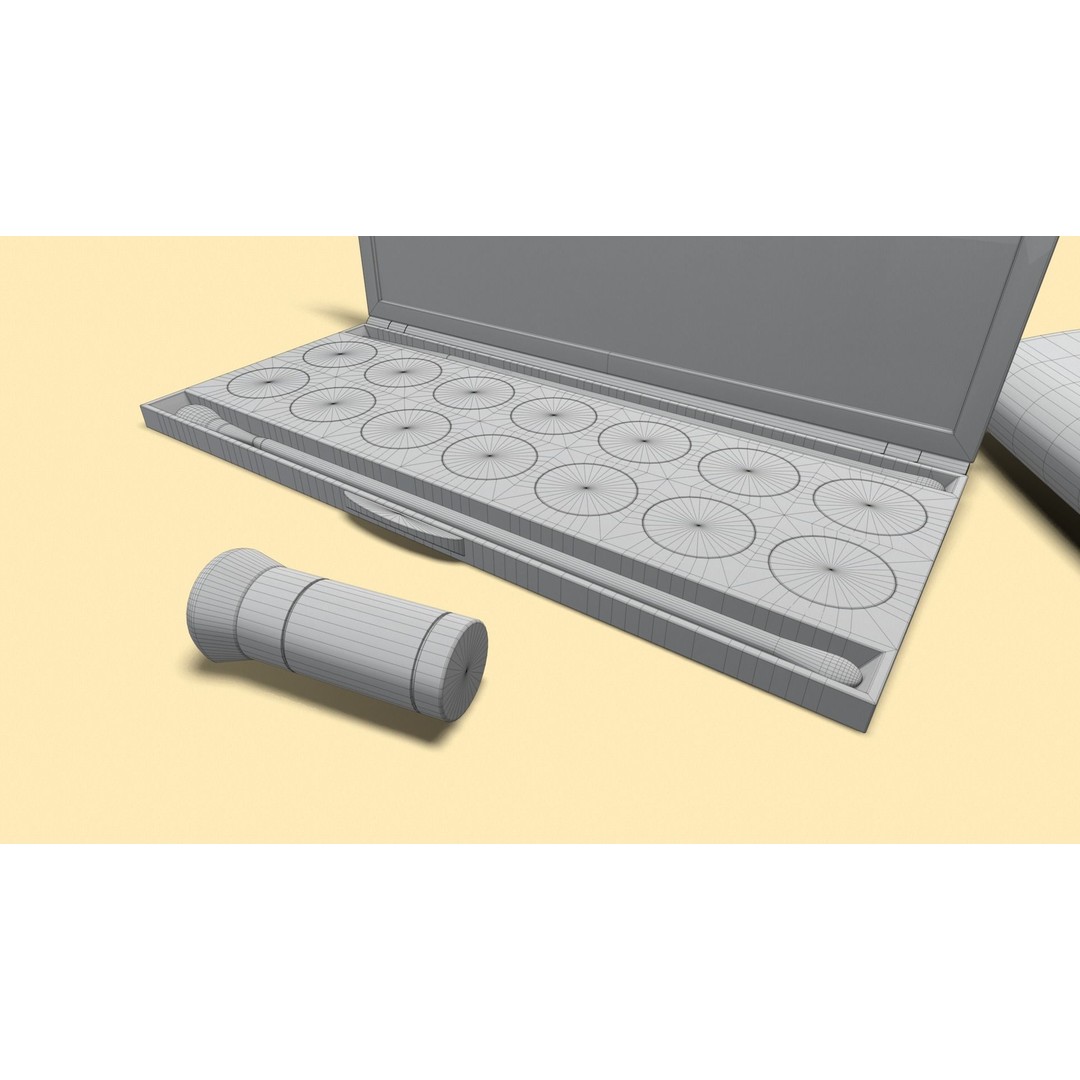 Cosmetic Kit 3D Model – Low Poly Beauty Asset with Bag, FBX - View 14