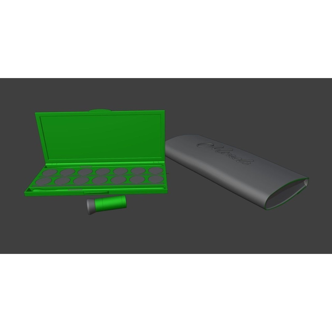 Cosmetic Kit 3D Model – Low Poly Beauty Asset with Bag, FBX - View 19