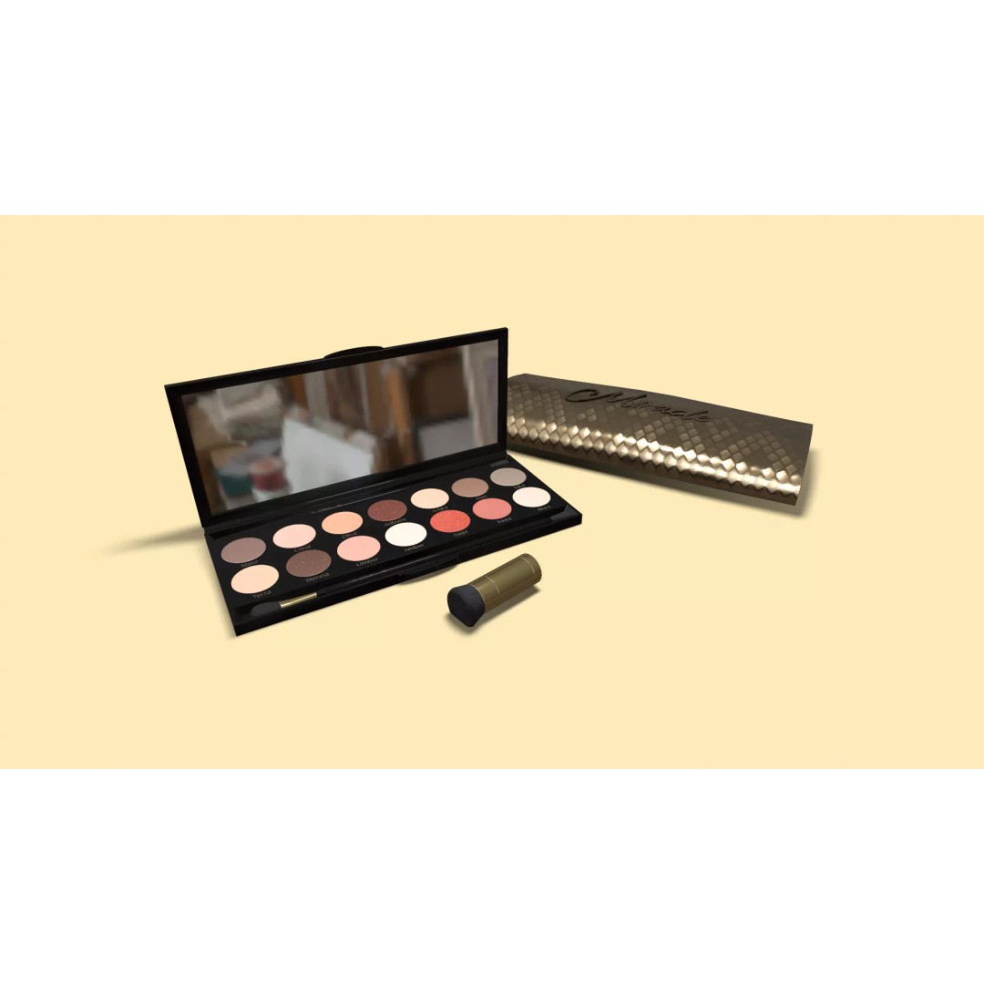 Cosmetic Kit 3D Model – Low Poly Beauty Asset with Bag, FBX - View 2
