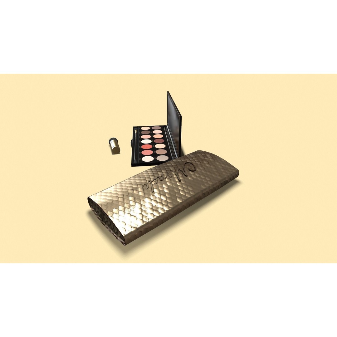 Cosmetic Kit 3D Model – Low Poly Beauty Asset with Bag, FBX - View 4
