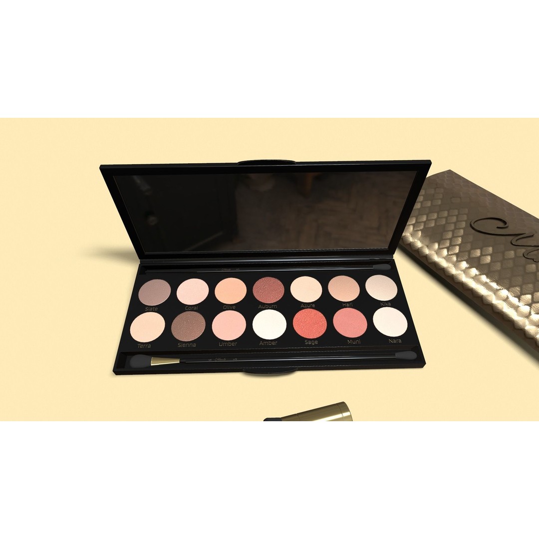 Cosmetic Kit 3D Model – Low Poly Beauty Asset with Bag, FBX - View 9