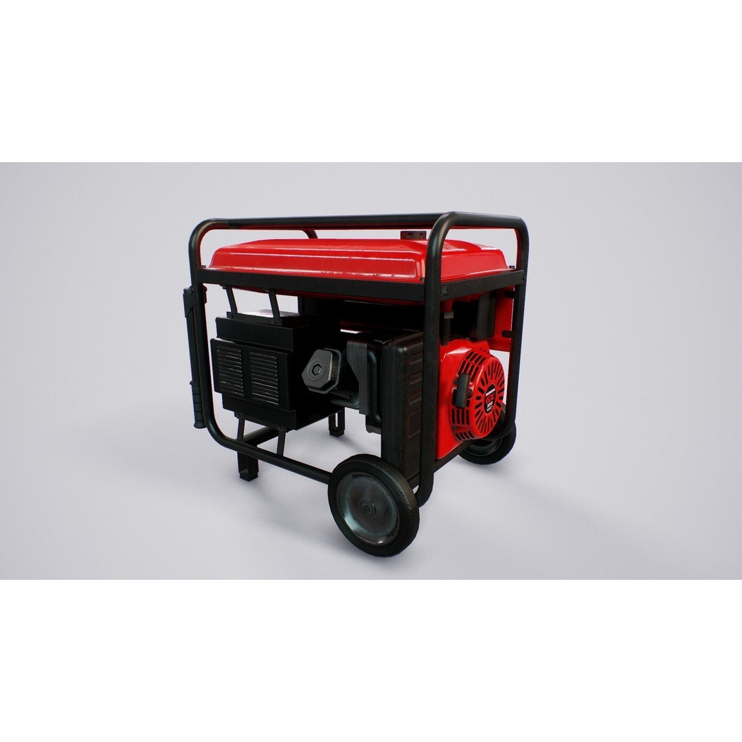 Diesel Generator 3D Model – PBR Game Ready Low Poly, FBX - View 7
