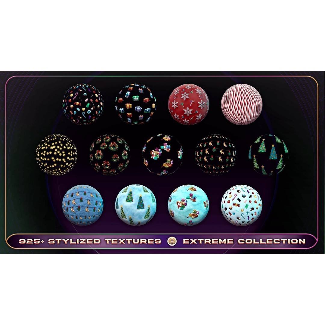 Extreme Texture Collection 3D Model – 925 Stylized PBR Textures - View 56