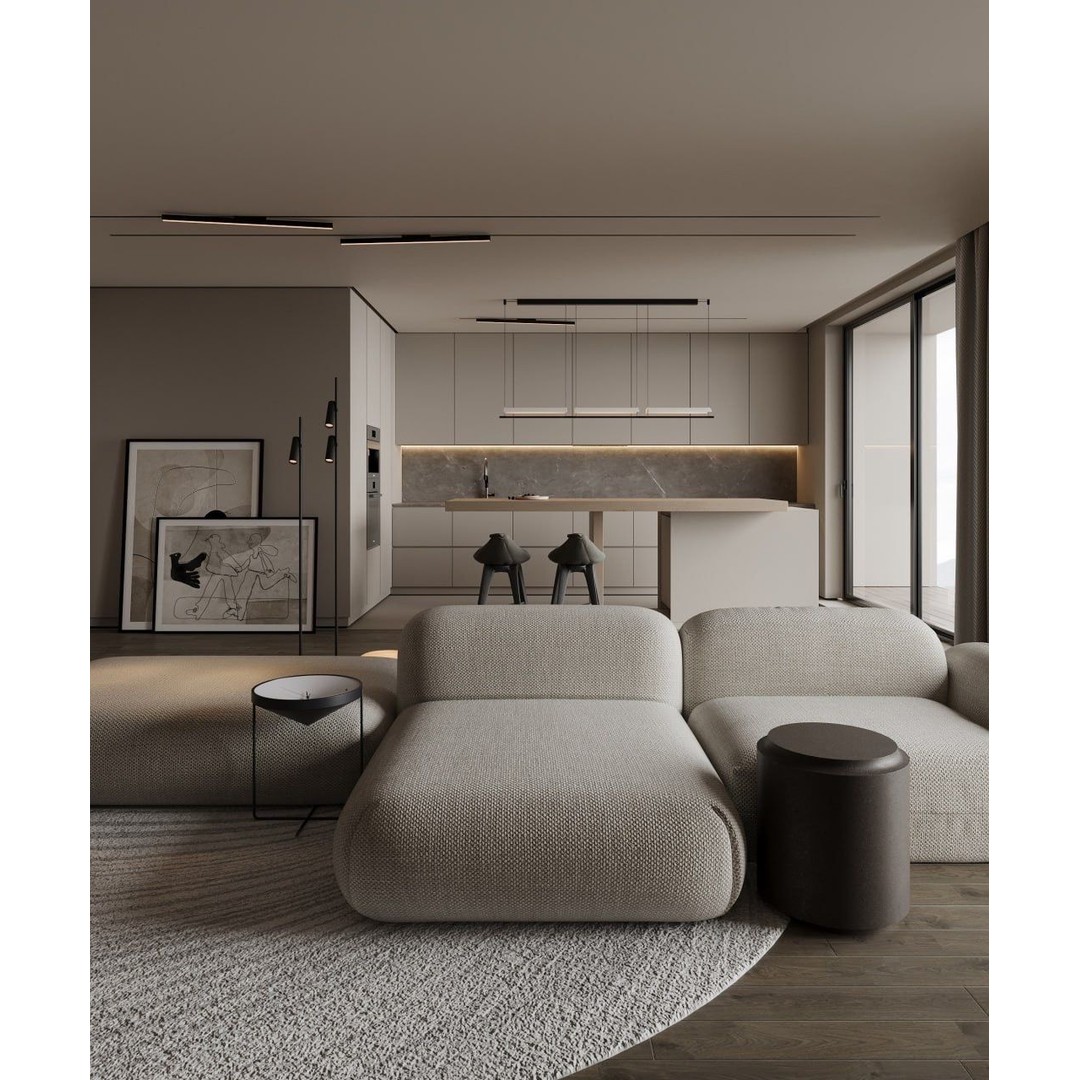 Beige Minimalist Materials Pack 3D Model – High-Quality Textures for Interior Design