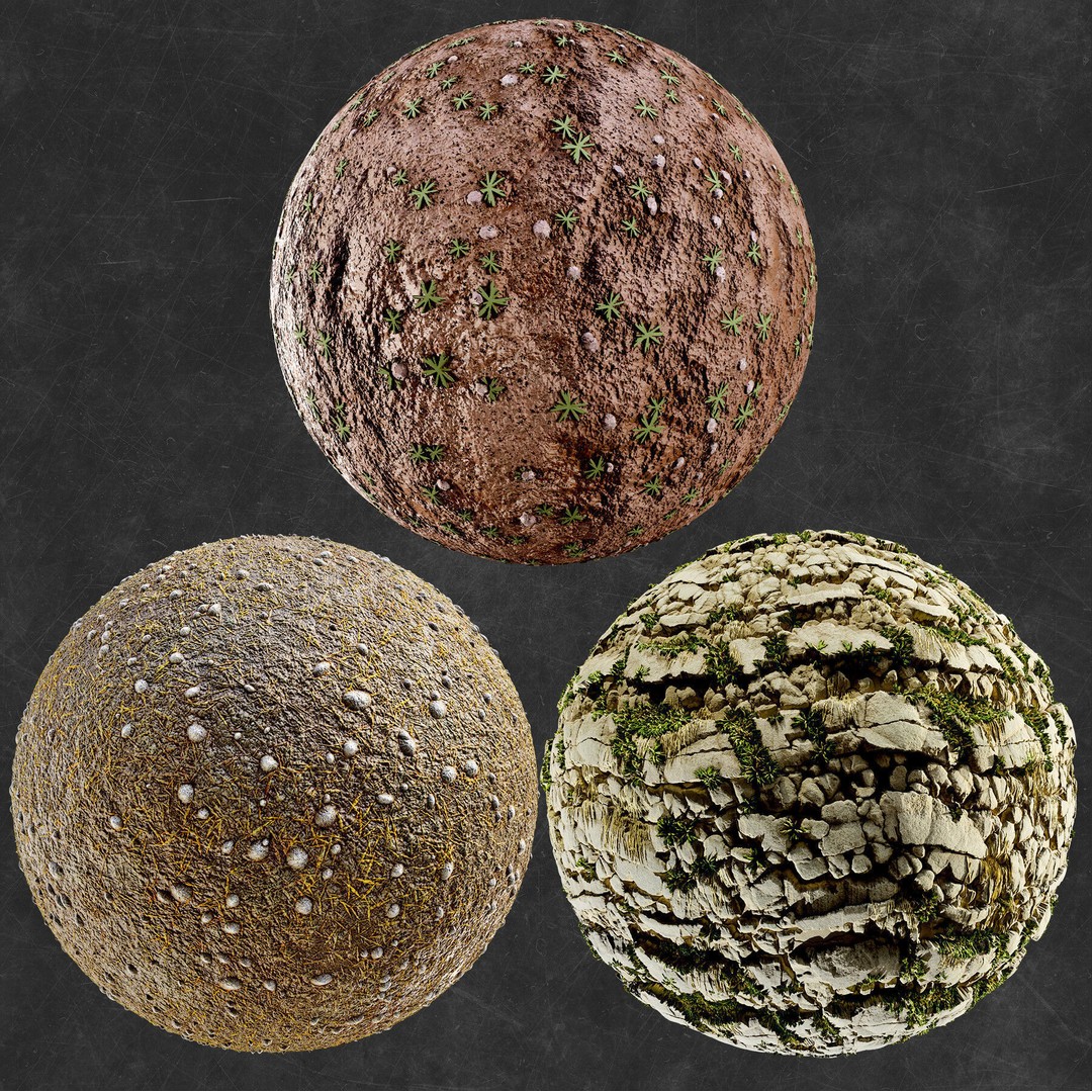 Stylized Stone Material 3D Model – PBR Textures, Sbsar & Tutorials - View 11