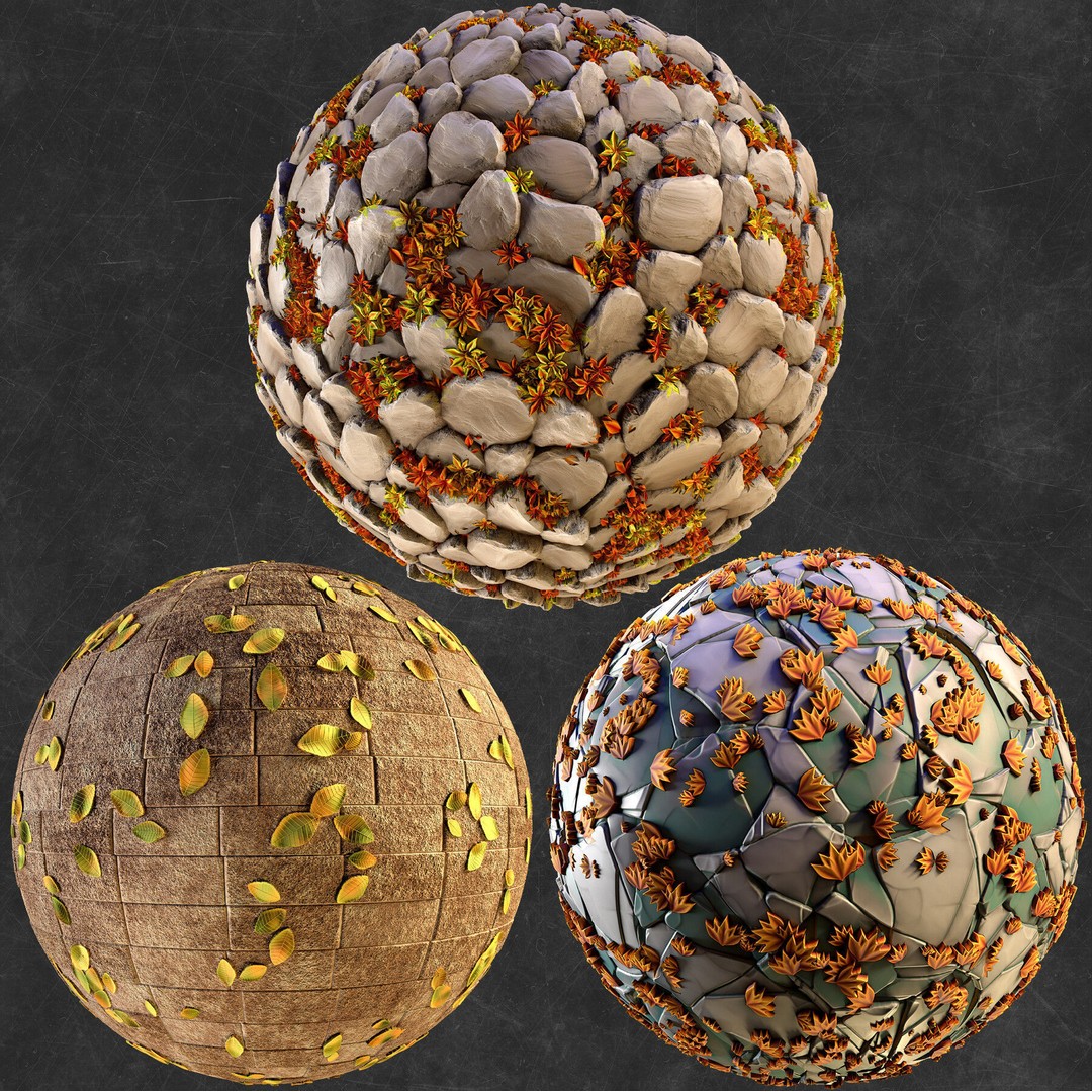 Stylized Stone Material 3D Model – PBR Textures, Sbsar & Tutorials - View 12