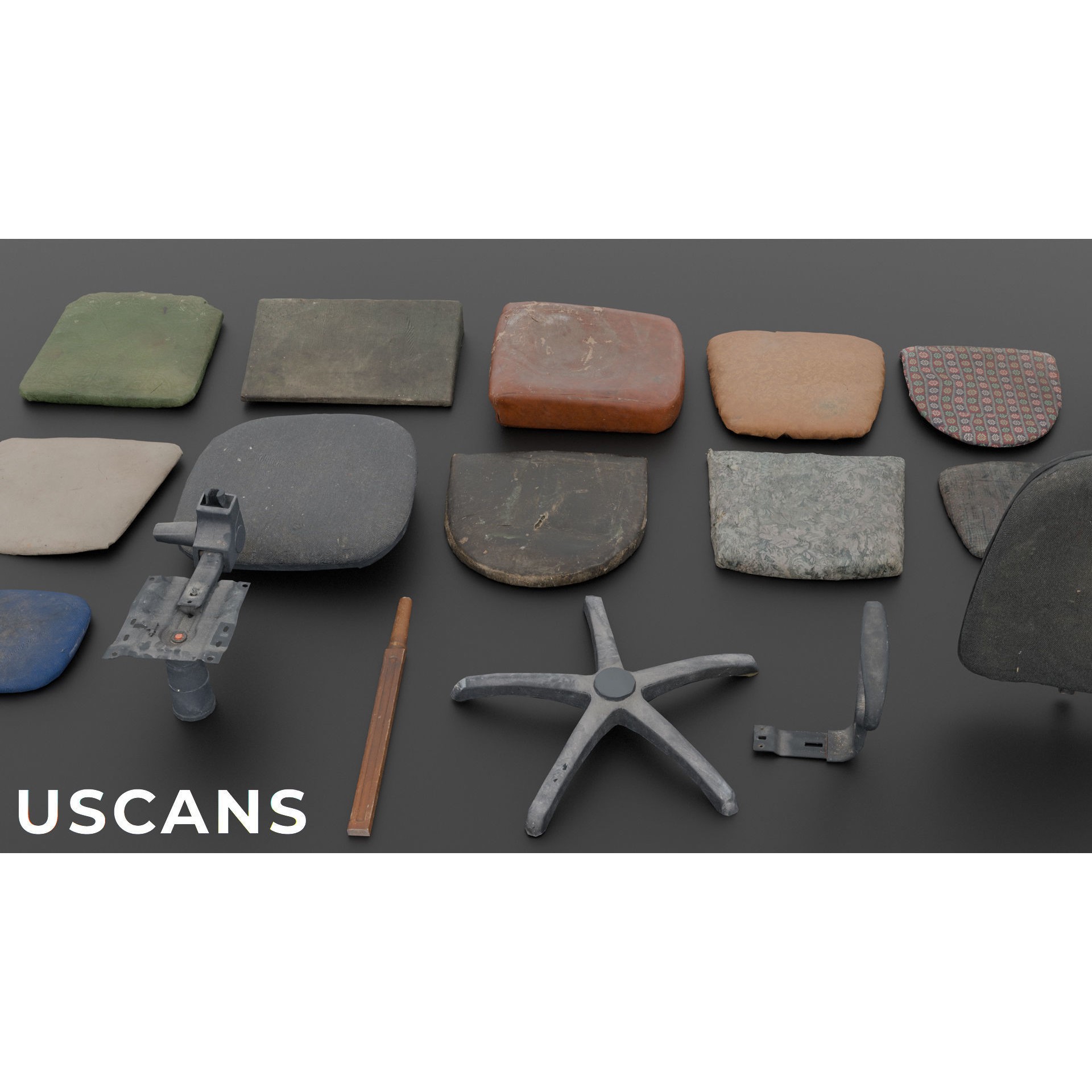 USCANS ChairsAndCouches - Low-Poly Game-Ready 3D Model - View 14