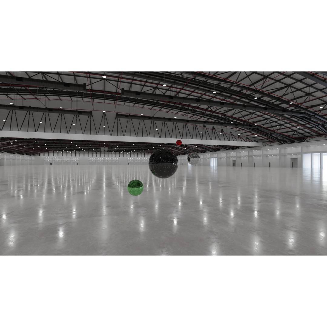 HDRI Exhibition Hall Interior 3D Model – High Resolution Textures, EXR & HDR