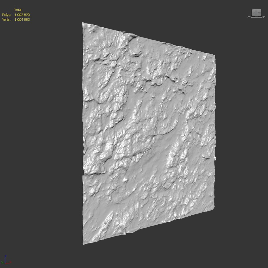 Stone Wall 3D Model – High-Quality PBR Textures, FBX, OBJ - View 10