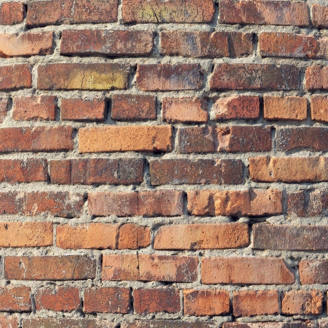 Damaged Brick Wall 3D Model – PBR Texture, FBX Format - View 4