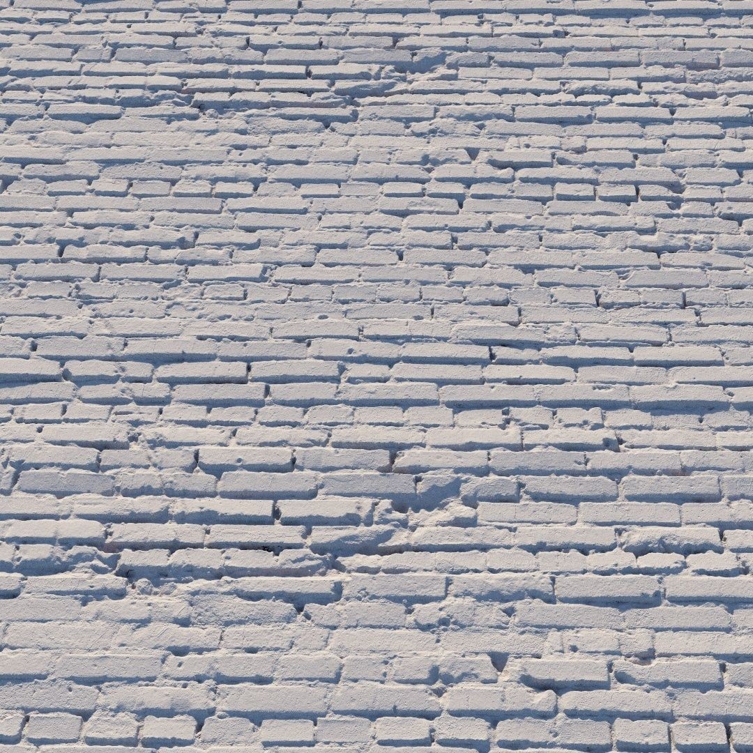 Damaged Brick Wall 3D Model – PBR Texture, FBX Format - View 5