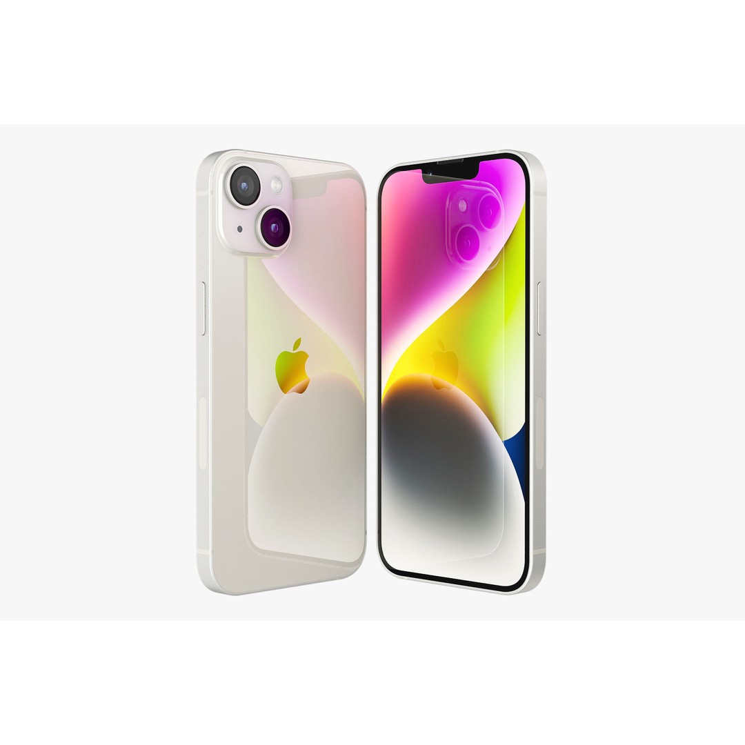 Apple iPhone 14 3D Model – Realistic Mobile Device, PBR, Blender, FBX - View 14