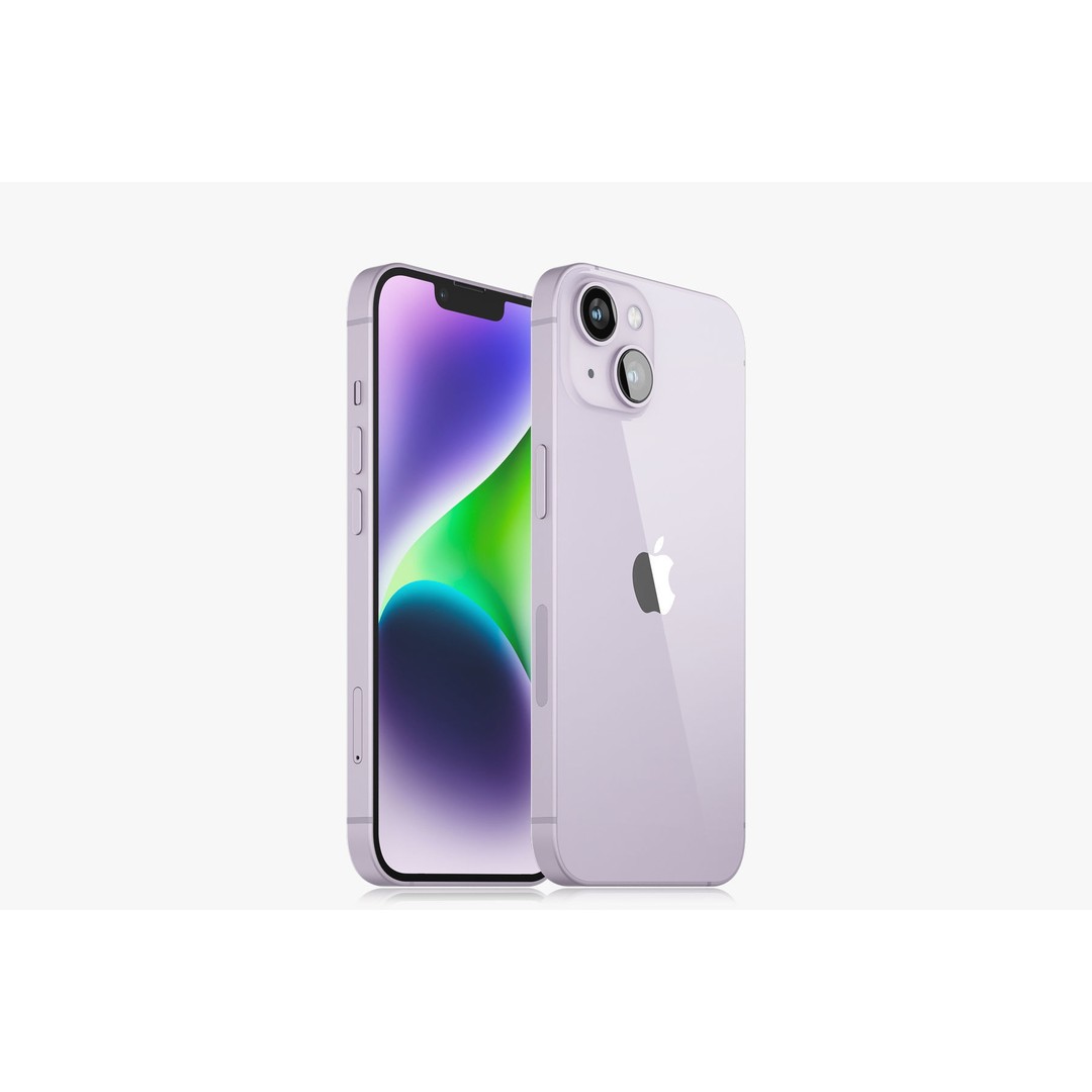 Apple iPhone 14 3D Model – Realistic Mobile Device, PBR, Blender, FBX - View 6