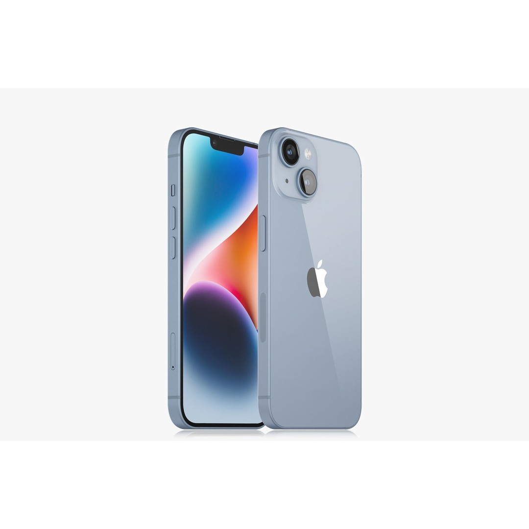 Apple iPhone 14 3D Model – Realistic Mobile Device, PBR, Blender, FBX - View 7
