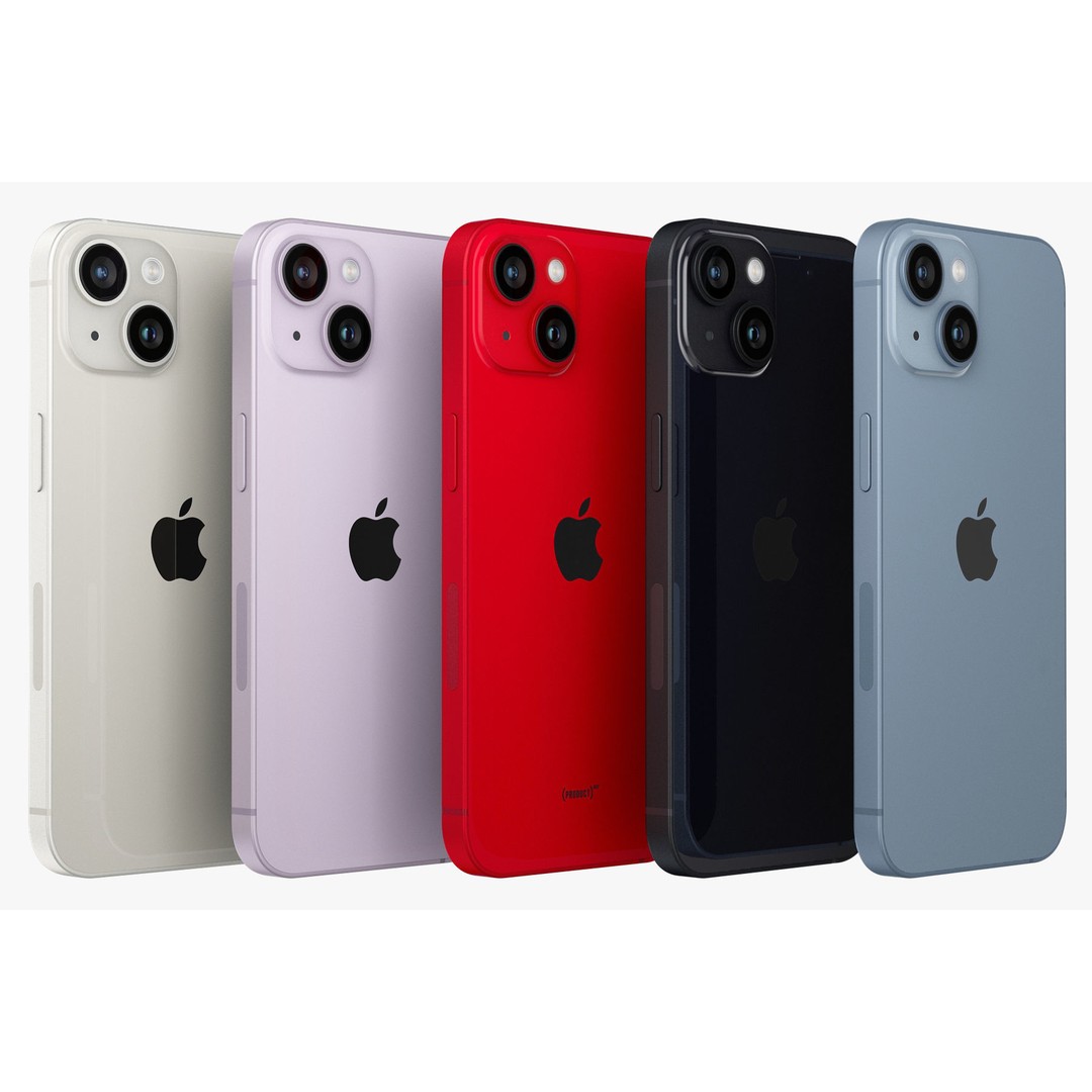 Apple iPhone 14 3D Model – Realistic Mobile Device, PBR, Blender, FBX - View 9