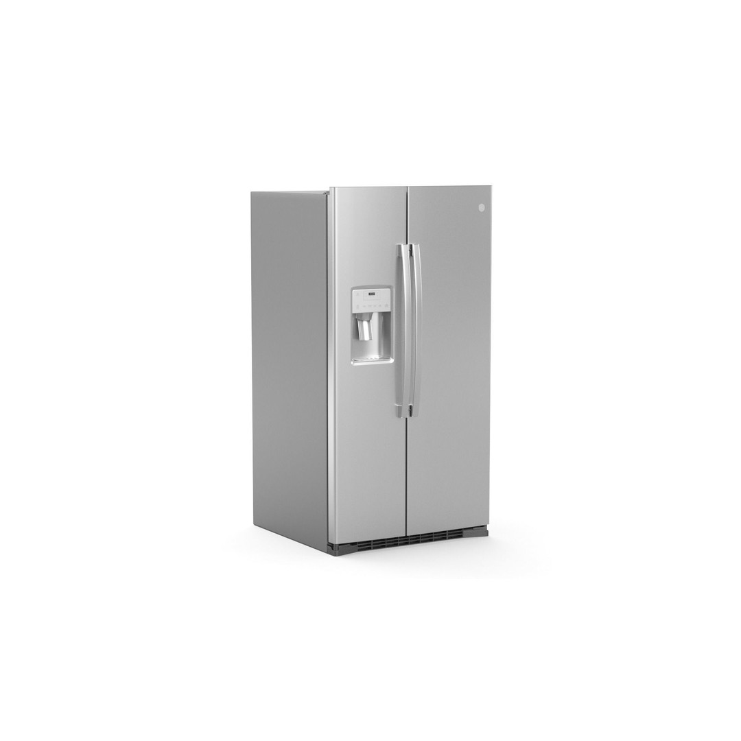 GE Side by Side Refrigerator 3D Model – High Poly PBR Asset, FBX - View 11