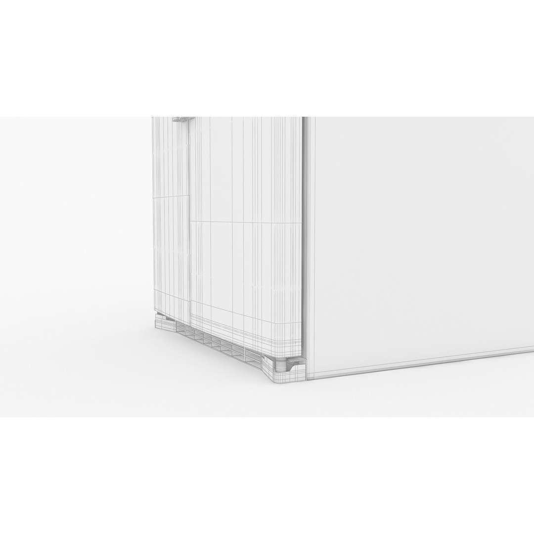 GE Side by Side Refrigerator 3D Model – High Poly PBR Asset, FBX - View 13