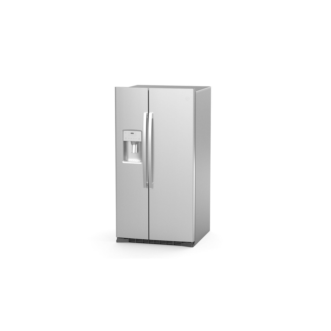 GE Side by Side Refrigerator 3D Model – High Poly PBR Asset, FBX - View 17