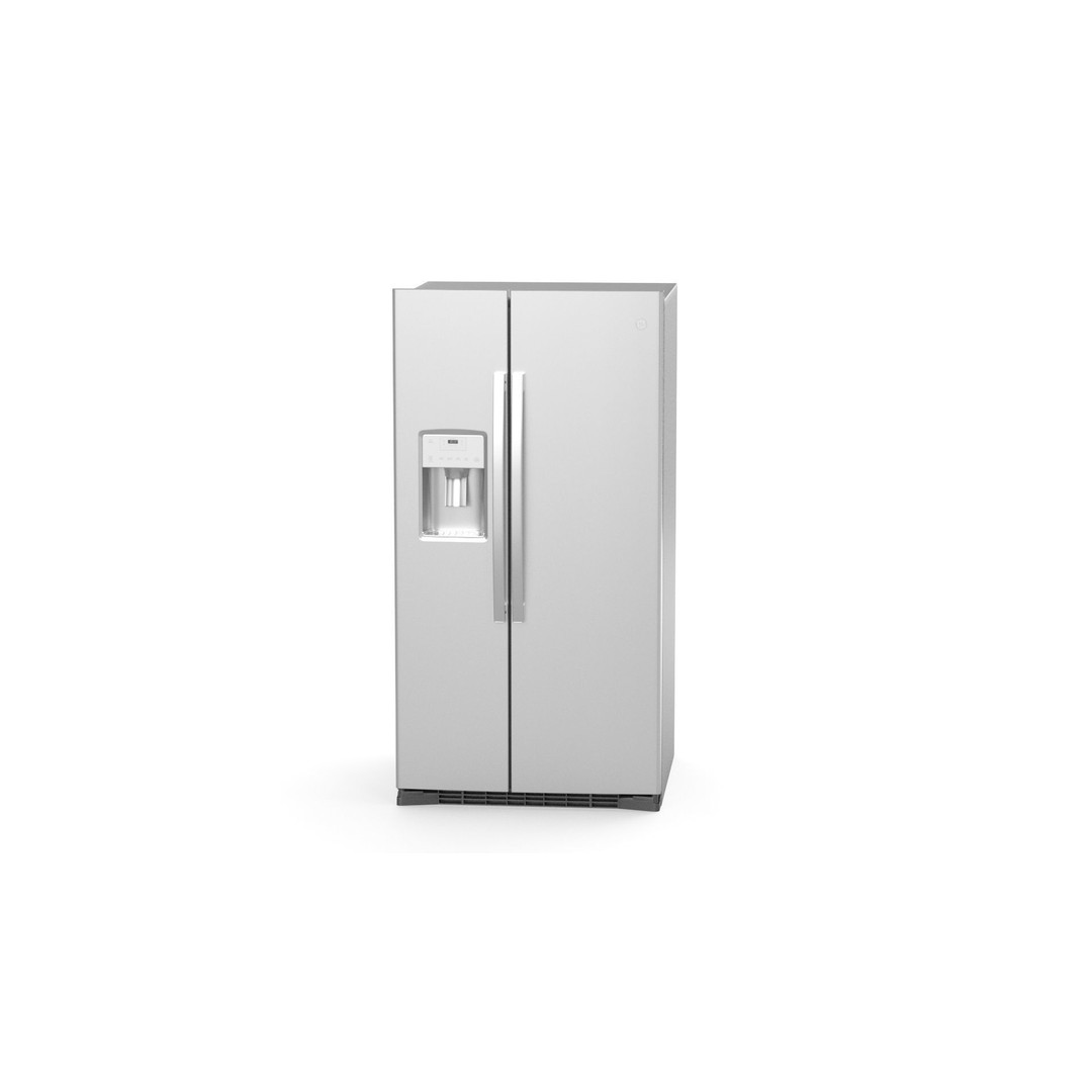 GE Side by Side Refrigerator 3D Model – High Poly PBR Asset, FBX - View 18